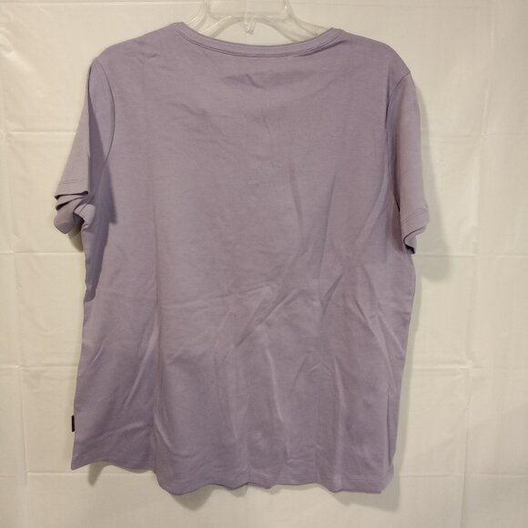 Eddie Bauer Women's Soft Easy Fit Short Sleeve V‎ Neck Tee - Picture 2 of 3